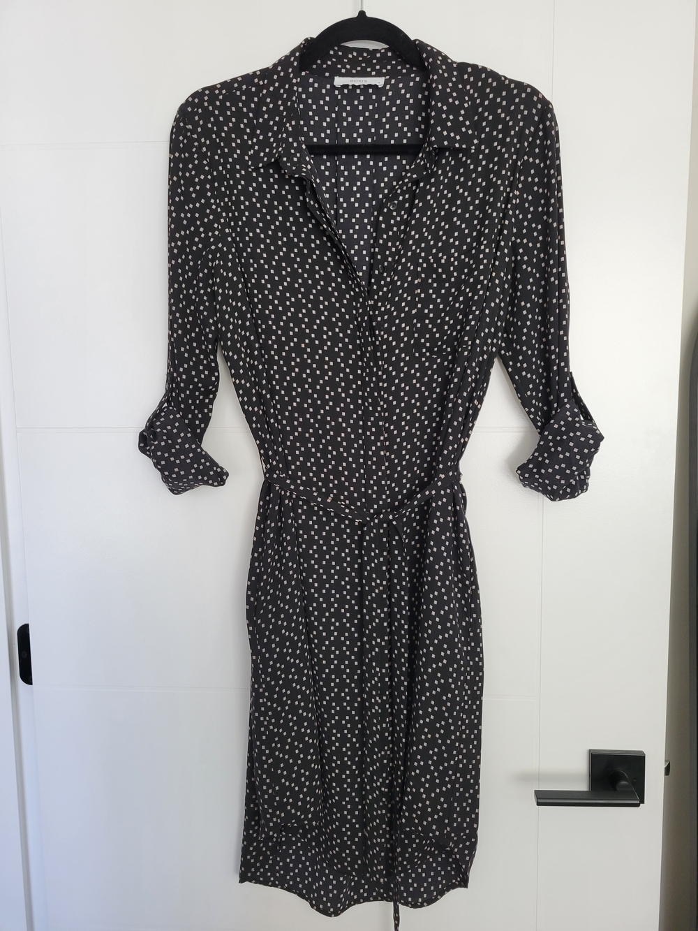 Ricki's Black Polka Dot Midi Shirt Dress
